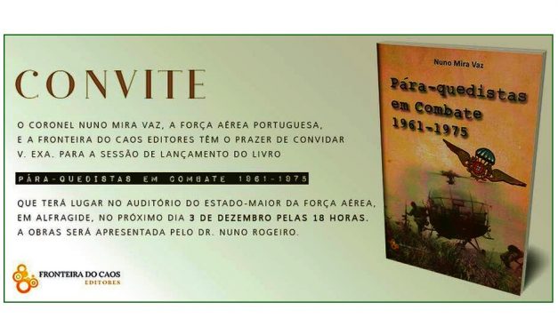 Apresentação do livro Pára-quedistas em combate