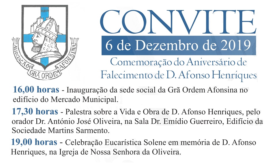 Comemoração do aniversário do falecimento de D. Afonso Henriques